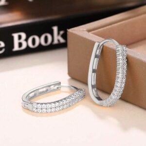 Kolczyki ze stali nierdzewnej z cyrkoniami Eleganckie