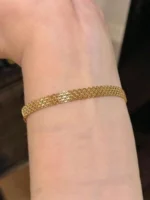 Bransoletka regulowana Mesh ze stali szlachetnej - obrazek 4