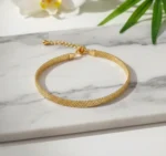 Bransoletka regulowana Mesh ze stali szlachetnej